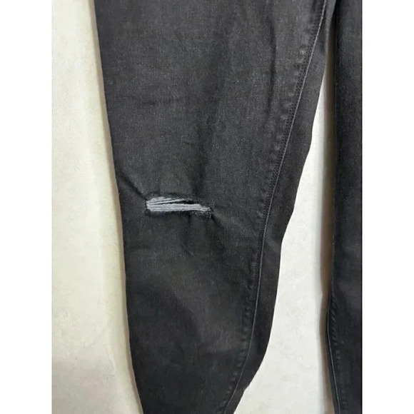 SPANX JEANS Womens Black Distressed Ankle Skinny Stretch Pull On Casual MEDIUM - Picture 5 of 8